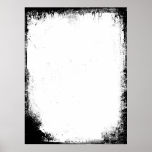 Grunge grungy nood foto poster