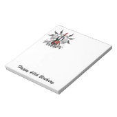 Grunge Guitar and Skull Notitieblok (Linkerzijde)