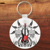 Grunge Guitar and Skull Sleutelhanger (Voorkant)