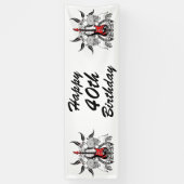 Grunge Guitar and Skull Spandoek (Verticaal)