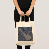 Grunge Guitar Bag, Royal Blue Tote Bag (Voorkant (product))