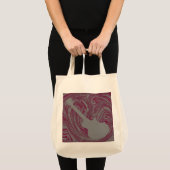 Grunge Guitar Bag, Roze Tote Bag (Voorkant (product))
