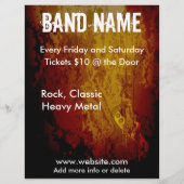 Grunge Guitar Flyer (Achterkant)