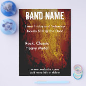 Grunge Guitar Flyer (Enkel)