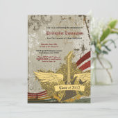 Grunge guitar graduparty Notice Kaart (Staand voorkant)