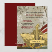 Grunge guitar graduparty Notice Kaart (Voorkant / Achterkant)