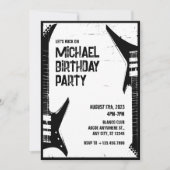 Grunge Guitar Kaart (Voorkant)