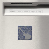 Grunge Guitar Magnet, Royal Blue Magneet (Insitu (Vaatwasser))