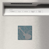 Grunge Guitar Magnet, Turquoise Magneet (Insitu (Vaatwasser))