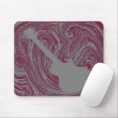 Grunge Guitar Mousepad, Roze Muismat (Met muis)