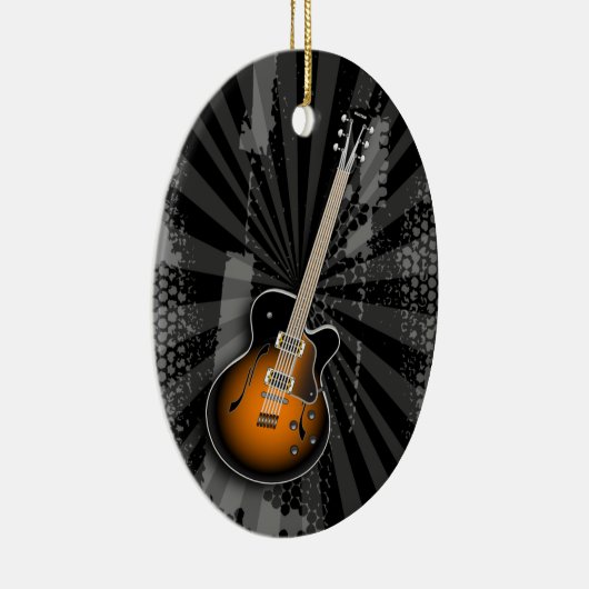 Grunge Guitar Ornament (Rechts)