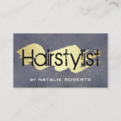 Grunge Haarstylist | Goud Scribble Visitekaartje (Voorkant)