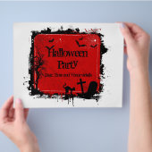 Grunge Halloween feestflyer Flyer (Hand)