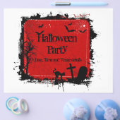 Grunge Halloween feestflyer Flyer (Enkel)