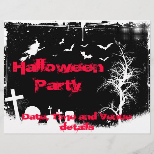 Grunge Halloween Feestflyer Flyer (Voorkant)
