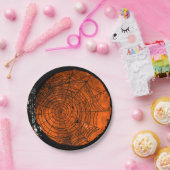 Grunge Halloween Spiderwebs Papieren Bordje (Feest)