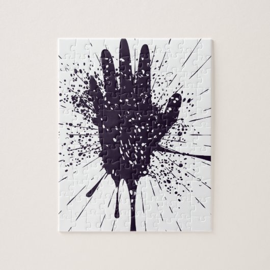 Grunge Hand met Gestures Legpuzzel (Verticaal)