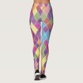 Grunge Harlequin Pattern Leggings (Achterkant)