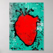 grunge hart poster (Voorkant)