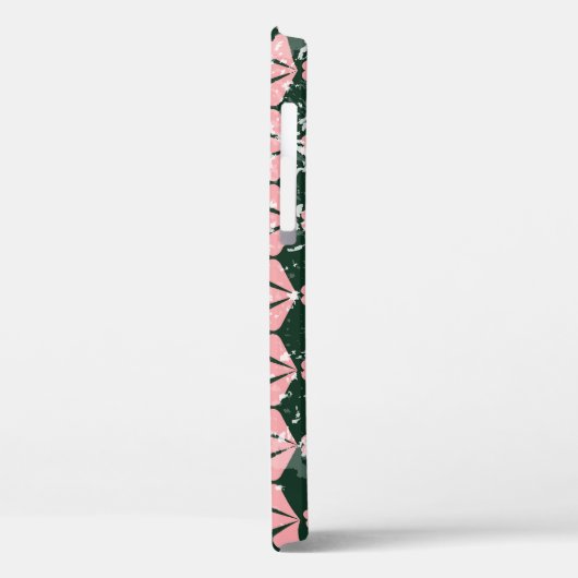 Grunge harten en bloemen patroon. Case-Mate iPhone case (Achterkant / Links)