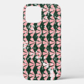 Grunge harten en bloemen patroon. Case-Mate iPhone case (Achterkant)