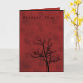 Grunge harten missen je Kaart (Gele Bloem)