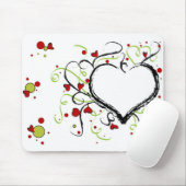 Grunge hartslag muismat (Met muis)