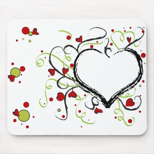 Grunge hartslag muismat (Voorkant)