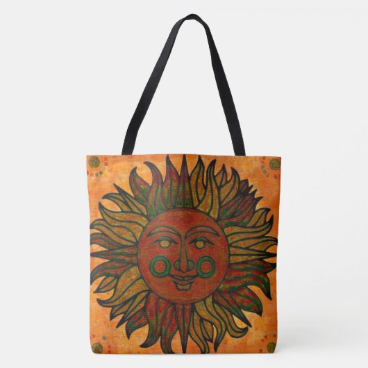 Grunge Harvest New age Sun Tote Bag (Voorkant)