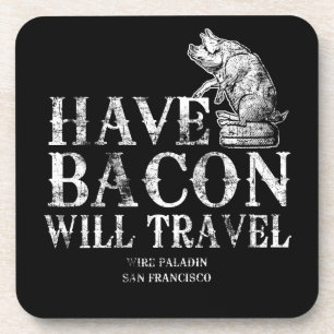 Grunge have Bacon will Travel Bier Onderzetter