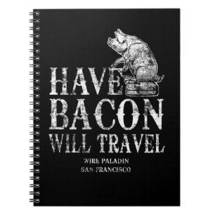 Grunge have Bacon will Travel Notitieboek