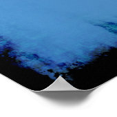 Grunge Hawk tijdens de vlucht Poster (Hoek)