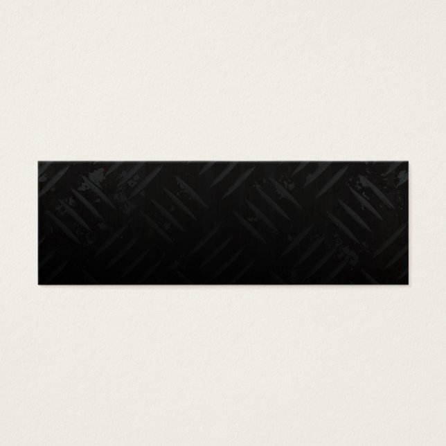 Grunge Hazard Stripes Diamond Bord Mini Visitekaartjes (Voorkant)