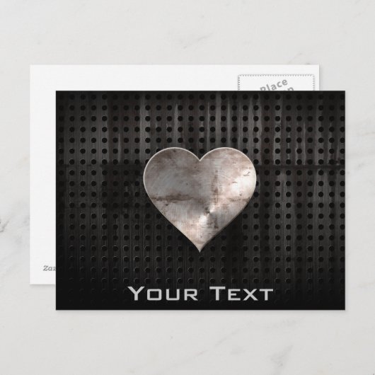 Grunge Heart Briefkaart (Voorkant / Achterkant)
