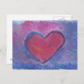 Grunge Heart Briefkaart (Voorkant / Achterkant)