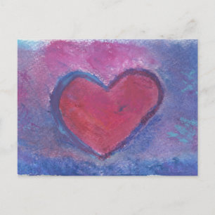 Grunge Heart Briefkaart