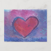 Grunge Heart Briefkaart (Voorkant)