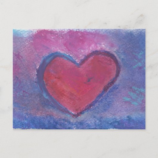 Grunge Heart Briefkaart (Voorkant)