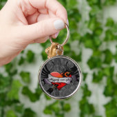 Grunge Heart, gelukkig altijd na Honeymoon Sleutel Sleutelhanger (Hand)