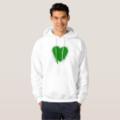 Grunge Heart - Groen Hoodie (Voorkant volledig)