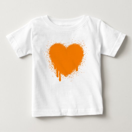 Grunge Heart - Oranje (Voorkant)