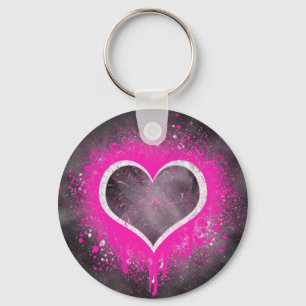 Grunge Heart Sleutelhanger