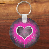 Grunge Heart Sleutelhanger (Voorkant)