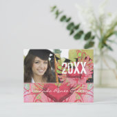 Grunge Hearts Class of Graduation Invitations Briefkaart (Staand voorkant)