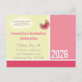 Grunge Hearts Class of Graduation Invitations Uitnodiging Briefkaart (Achterkant)