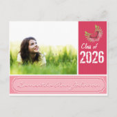 Grunge Hearts Class of Graduation Invitations Uitnodiging Briefkaart (Voorkant)