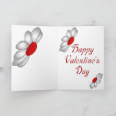 Grunge Hearts en Daisies Valentijn Kaart (Binnen)