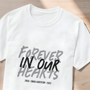 Grunge-herdenking voor altijd in onze harten Maatw T-shirt