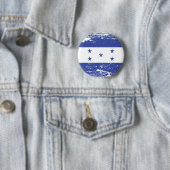 Grunge Honduras Flag Ronde Button 5,7 Cm (In situ)