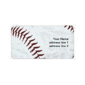 Grunge honkbal adreslabel etiket (Voorkant)